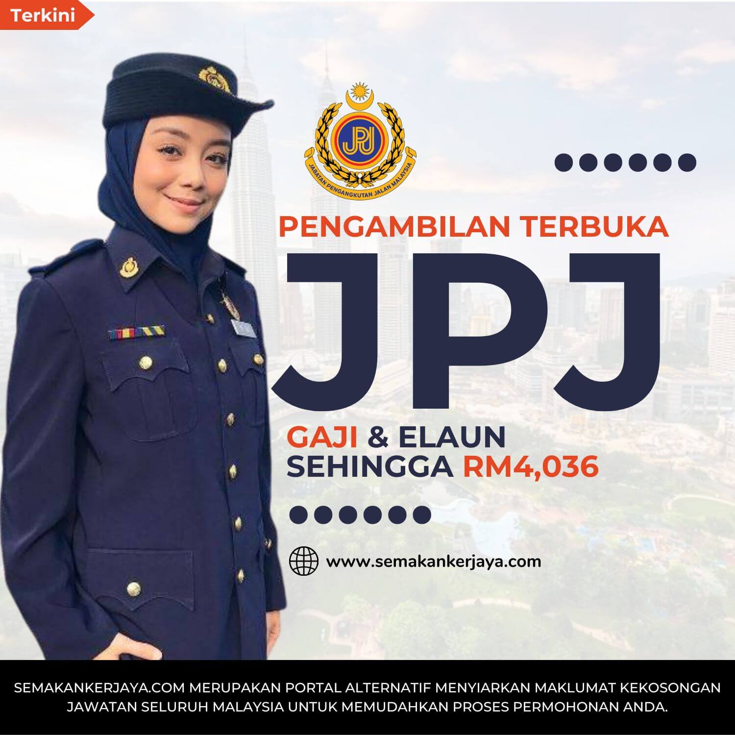 Jawatan Kosong JPJ Ambilan November 2023 ~ Minima SPM Layak Mohon
