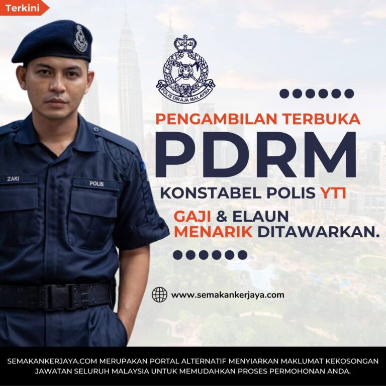 E-Pengambilan PDRM : Permohonan Konstabel Polis YT1 - SemakanKerjaya