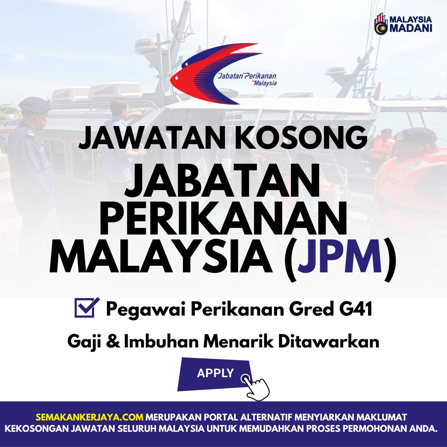 Jawatan Kosong Jabatan Perikanan Malaysia