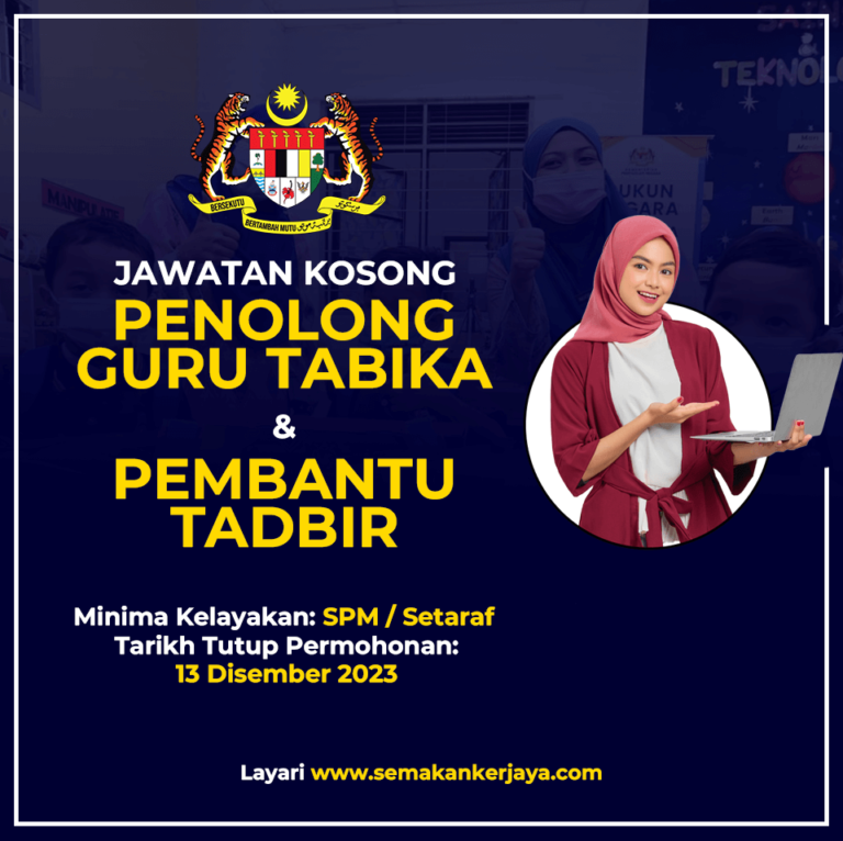 Iklan Jawatan Kosong Penolong Guru Tabika & Pembantu Tadbir Ambilan ...