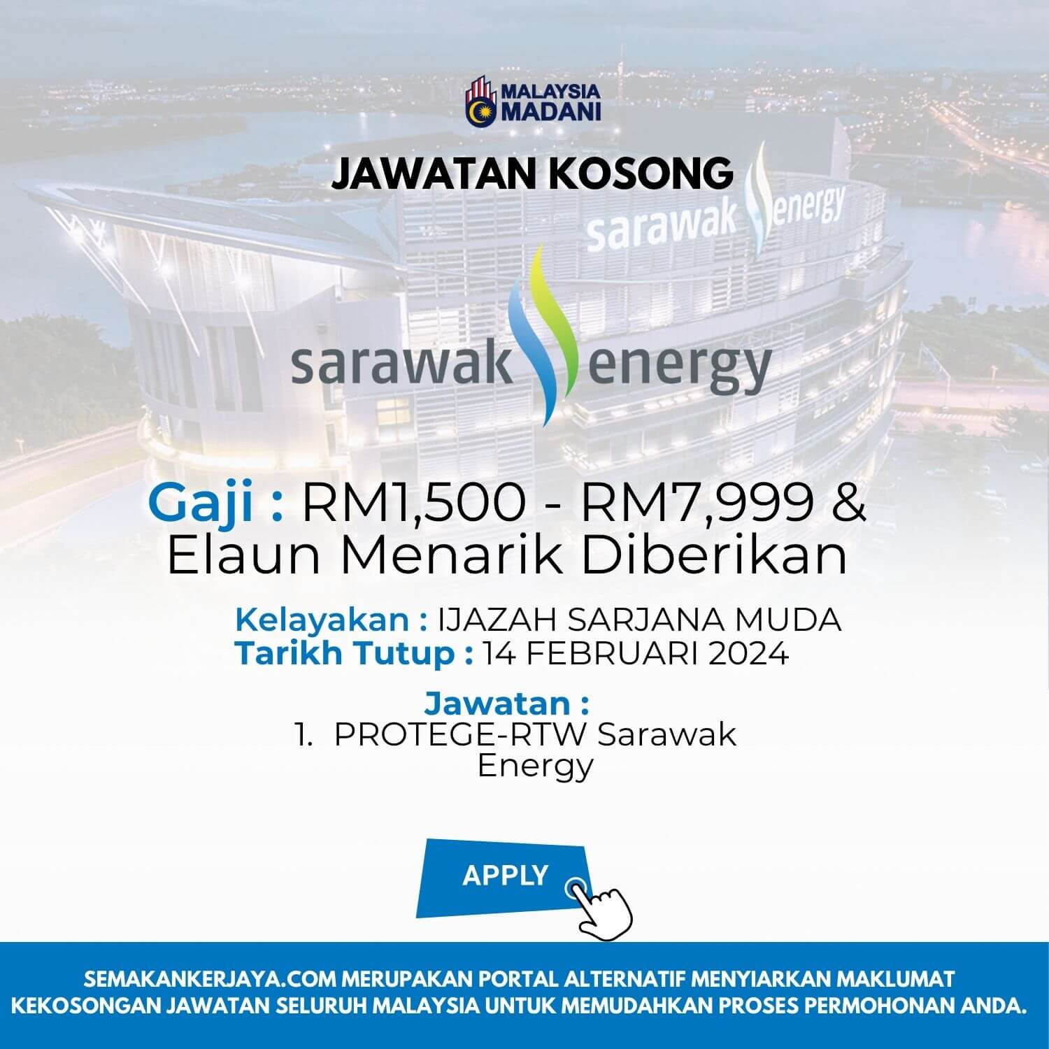 Jawatan Kosong Sarawak Energy