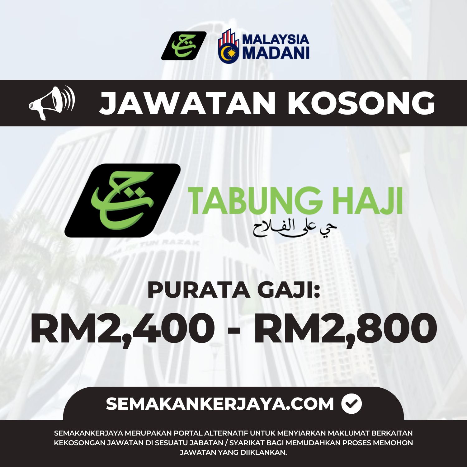 Jawatan Kosong Tabung Haji