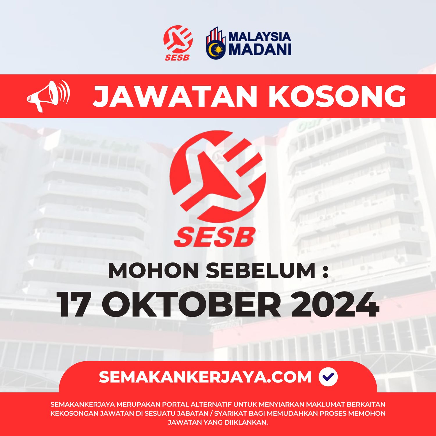 Jawatan Kosong sesb